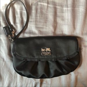 Black coach wristlet